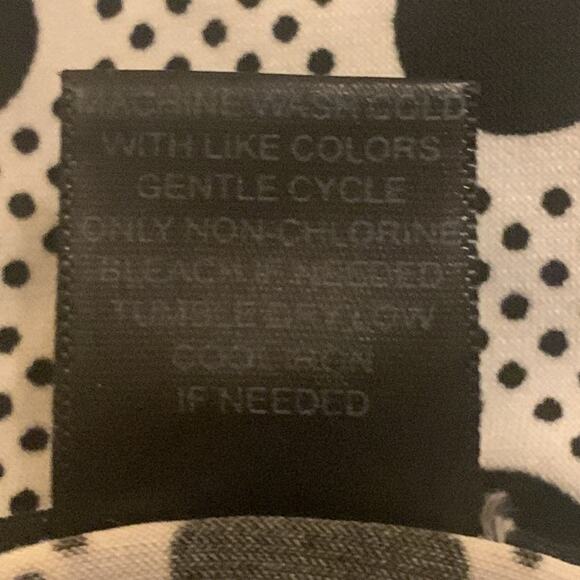 Maurices Blouse White with Black Polka Dot Pullover 3/4 Sleeve V-Neck Si… - Picture 9 of 9